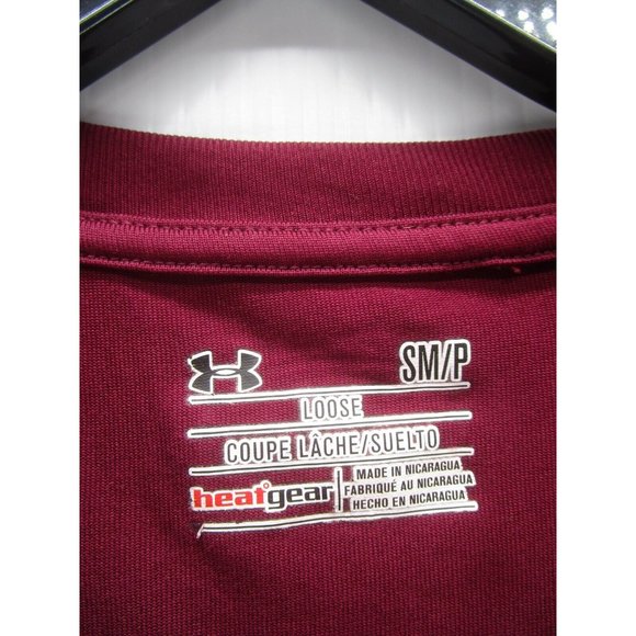 Under Armour Shirt Small Pullover Top Heat Gear Loose Running Preppy - Picture 8 of 10
